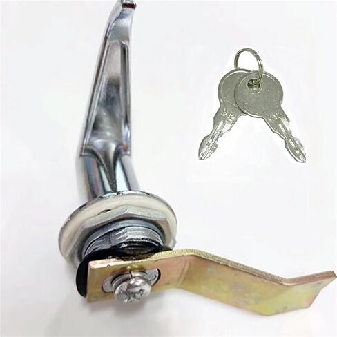 Zinc Alloy Electric Cabinet Lock Drawer Handle Lock with Key Cabinet Door Lock Handle Locks 1Pcs in Saudi Arabia