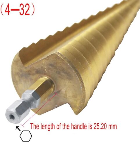 1pcs 4-32 مم HSS خطوة خطوة الحفر أدوات حفر الحفر المعدنية عالية السرعة الصلب القاطع الخشب القاطع خطوة المخروط in Saudi Arabia