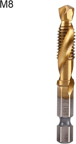 Metric Thread tap Drill bits High Speed Steel Drill Bits Set m3 m4 m5 m6 m8 m10 hex Shank Screw tap for Metal Wood Tap Drill 1Pcs(M10) in Saudi Arabia
