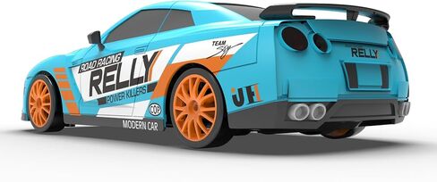 RC Drift Car Remote Control Car 2.4GHz 1:24 Scale 4WD 15KM/H High Speed Model Vehicle LED Lights Drifting Tire Racing Sport Toy Car for Adult Boys Girls Kids Gift 2Pcs Rechargeable Batterie in Saudi Arabia