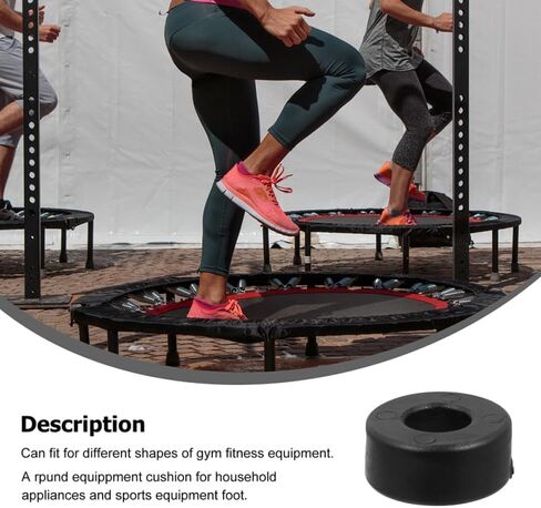 Artibetter 4pcs مصدات الأقدام المطاطية لمنصات معدات اللياقة البدنية جولة تمتص الصدمات الجوان in Kuwait