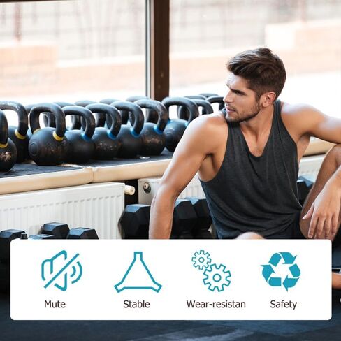 Artibetter 4pcs مصدات الأقدام المطاطية لمنصات معدات اللياقة البدنية جولة تمتص الصدمات الجوان in Kuwait