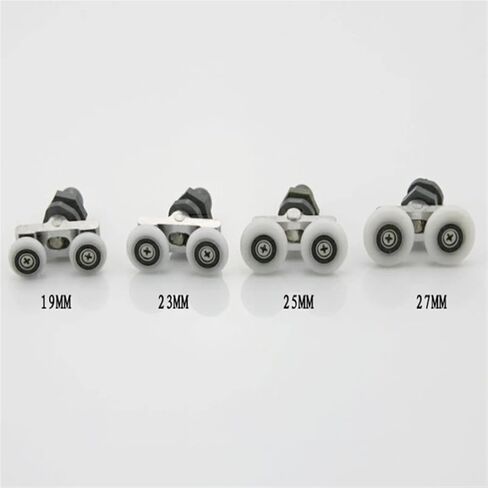 19 23 25 27mm Glass Sliding Door Swinging Double Wheel Pulley Bearing Rollers Runners Wheels 1Pcs(27mm) in Saudi Arabia