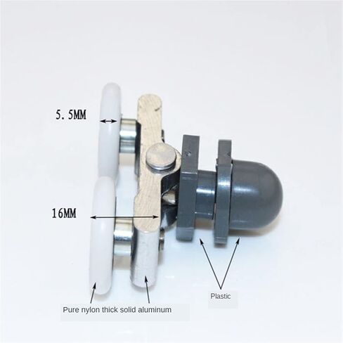 19 23 25 27mm Glass Sliding Door Swinging Double Wheel Pulley Bearing Rollers Runners Wheels 1Pcs(27mm) in Saudi Arabia