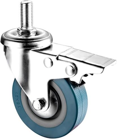 Heavy Duty 75mm Swivel Castor with Brake Trolley Casters Wheels for Furniture, Set of 4 -Furniture in Saudi Arabia