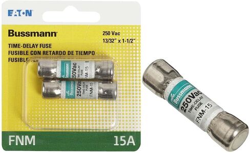 Cooper Bussmann BP/FNM-15 125-Volt Type FNM Time Deling Cartridge Midget Fuse ، 2 Pack in Saudi Arabia