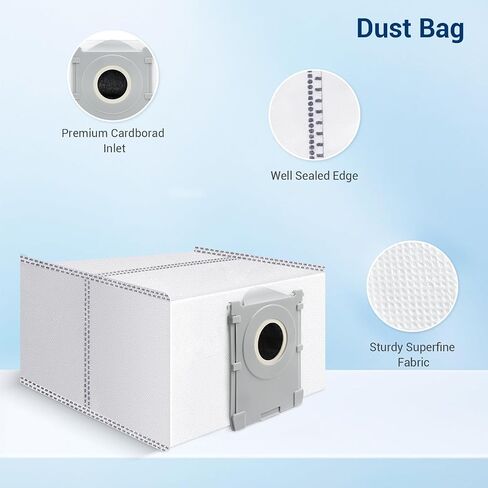 19pcs متوافق مع ecovacs deebot x8 pro omni ، yeedi s14 بالإضافة إلى مجموعة مكنسة المكنسة الفراغية ، فرشاة واحدة مطاطية رئيسية 4 منصات ممسحة 6 فرشاة جانبية 4 مرشحات hepa 6 أكياس فراغ in Kuwait