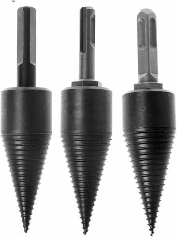 Firewood Splitter Machine Drill Wood Cone Punch Driver Drill Bit Split Drilling Tools 145x32mm/160x42mm 1Pcs(Hex Shank-32mm) in Saudi Arabia