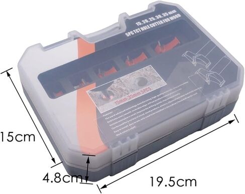 5PCS 15-35mm Woodworking Drill Bits Set Hole Saw Opener Carbide Tip Tool 15mm/20mm/25mm/30mm/35mm in Saudi Arabia