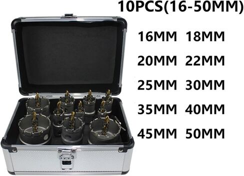 Hole Saw Drill Bit Sets Alloy Carbide Cobalt Steel Stainless Steel Plate Iron Metal(6PCS(20-40MM)) in Saudi Arabia