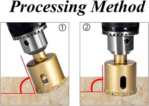 1PC 6-200mm Dry Vacuum Brazed Diamond Drilling Core Bit Ceramic Tile Hole Saw Granite Marble Drill Bits(75mm) in Saudi Arabia