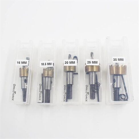 5PCS HSS Hole Saw Drill Bits Stainless Steel Alloy Metal Milling Drill Bit Set 16/18.5/20/25/30mm in Saudi Arabia