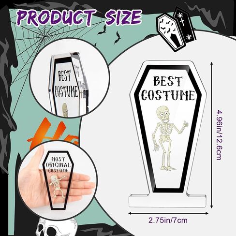 هالوين الأزياء أكريليك المسابقة جوائز أفضل زي هيكل عظمي جمجمة الجوائز لجائزة هالوين أزياء مسابقة الجائزة جوائز موكب موكب. in Kuwait