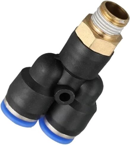 5/10pcs px4/6/8/10/12-01/02/03/04 y three-three-pneumatic j One Touch Push in y pneumatic Quick Mittings Air (px12-03 5pcs) in Saudi Arabia