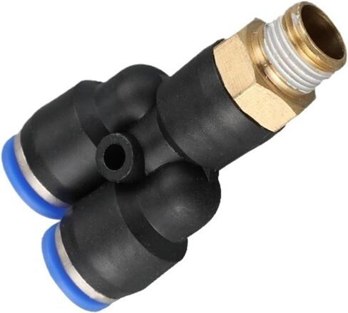 5/10pcs px4/6/8/10/12-01/02/03/04 y three-three-pneumatic j One Touch Push in y pneumatic Quick Mittings Air (px12-03 5pcs) in Saudi Arabia