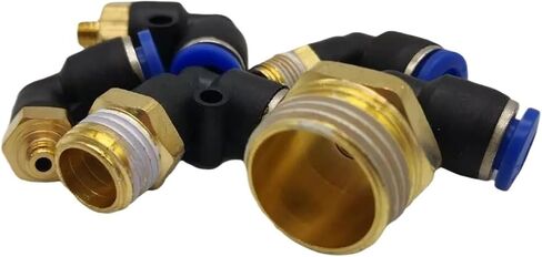 10pcs Pneumatic Connector L Shape PL 4/6/8/10/12mm Hose Tube M5 6 1/8 1/4 3/8 1/2 BSPT Thread Air Elbow Quick Coupling Fitting(PL4-01) in Saudi Arabia