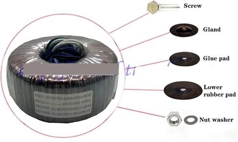 1PCS All-Copper Toroidal Transformer 250W محول الطاقة عالي الطاقة مزدوج 33V 15V واحد 13V in Saudi Arabia