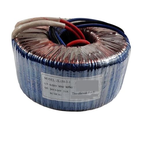 1pcs 150W 24V-0-24V Pure Copper Wire toroidal Transformer, Dual 24V Static Current: About 13MA in Kuwait