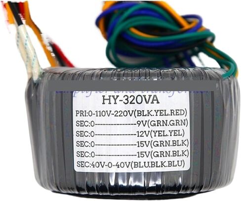 1PCS 320W محول حلقي محفوظ بوعاء ، مزدوج 40 فولت ثلاثة أسلاك + مزدوجة 15V أربعة أسلاك + واحدة 12V + واحدة 9V ، محول الطاقة الصوتية in Kuwait