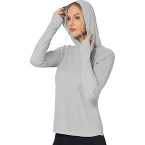 Roadbox Women's Sun Protection Hoodie UPF 50+ Long Sleeve Hiking Fishing Hooded Shirt, UV Rash Guard for Women in Saudi Arabia
