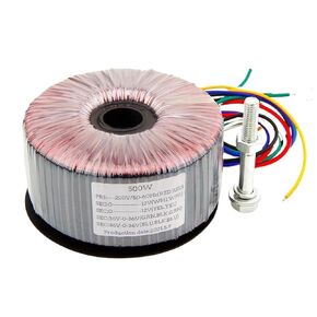1PCS 500W محول طاقة Core Toroidal من سلك المينا النحاسي النقي لإخراج مضخم الصوت 36V 12V in Kuwait