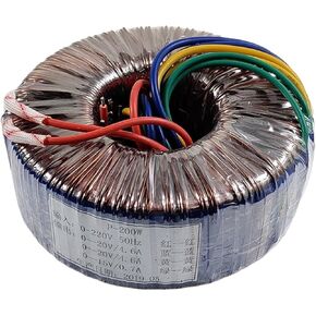 1pcs 20V-0 4.6A; 20V-0 4.6A; 15V-0 0.7A 200W Pure Copper toroidal Transformer Suitable for LM4766 1969 Power Amplifier in Saudi Arabia