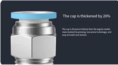 قم بتوصيل سريع للاتصال الهوائي للضغط لتوصيل موصلات خرطوم الهواء 12 مم OD 1/2 لخيط أنابيب PU NYLON 10 حزمة (Blue PC12-04) in Kuwait