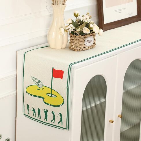 2 Pack Golf Table Runner 13 x 72 inches Golf Party Table Decorations for Birthday Party Dining Room Kitchen Tabletop Home Decor in Kuwait