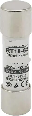 Fuse Ceramic Fuse Tube RT18-63 RO16 22 * ​​58 1A ، 2A ، 4A ، 5A ، 12A ، 16A ، 20A ، 25A ، 32A ، 40a ، 50a ، 60a (40a) in Saudi Arabia