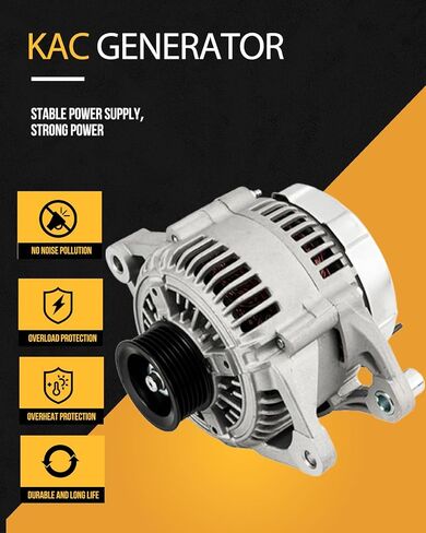 KAC Stable High Output Alternator Compatible for ES330/RX330 04-06 3.3L,Camry 04-06 3.0L,Highlander 04-07 3.3L,Solara 04-08 3.3L,Auto Replacement 11033, 2706020310, 270600A140, 270600A120 in Saudi Arabia