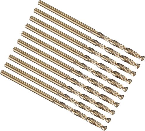 بتات حفر 2MM ، شانك مستقيمة 4341 من الفولاذ عالي السرعة 118 ° أسود وذهبي للانتهاء من الفولاذ المعدني المتوسط-5 حزمة in Kuwait