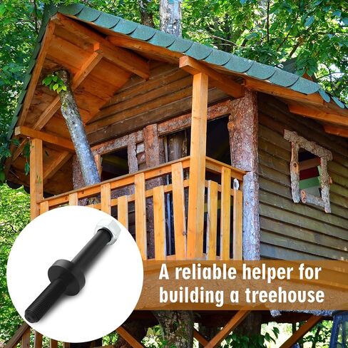 Shimeyao Treehouse Perch Hardware Treehouse Perch Tree Fort Bracket, 1.25" x 6" Black 4140 Steel Attachment Bolt 3" x 1" Collar Galvanized Hexagonal Nut in Saudi Arabia