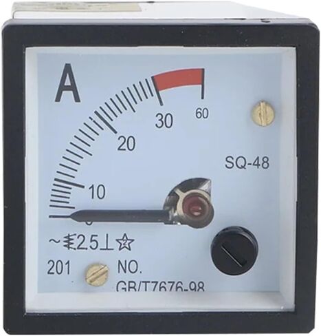 AC 0-20A 1A 2A 3A 5A 10A 15A 20A 30A 50A Analog Panel Ammeter Gauge Ampere Current Meter SQ-48 1Pcs(30A) in Saudi Arabia