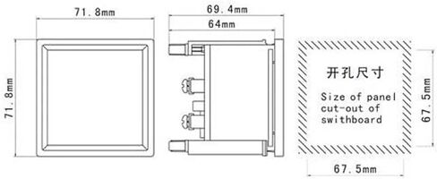 CP-72 CZ-72 SJ-72 SQ-72 AC 110V 220V 380V جدول التردد/HZ METER 45-55Hz 45-65Hz 55-65Hz 1PCS (45-55Hz ، 220V) in Saudi Arabia