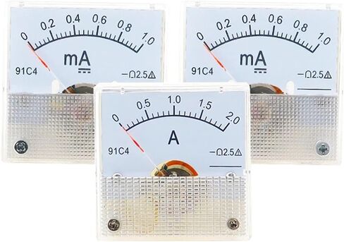91C4 Ammeter DC Analog 1A 2A 3A 5A 10A 20A 30A 50A 100A 200A Panel Mechanical Pointer Type Amper Meter 1Pcs(20A) in Saudi Arabia