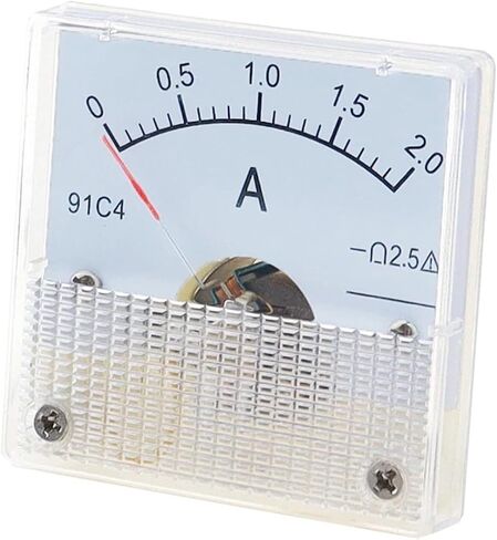 91C4 Ammeter DC Analog 1A 2A 3A 5A 10A 20A 30A 50A 100A 200A Panel Mechanical Pointer Type Amper Meter 1Pcs(20A) in Saudi Arabia