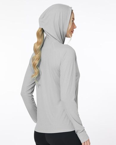 Roadbox Women's Sun Protection Hoodie Upf 50+ Long Sleeve Tries Hiking Fishing Hooded ، و Guard UV Rash for Women in Saudi Arabia