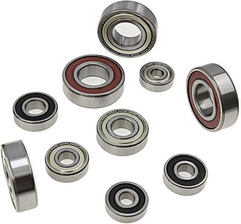 تحمل 6200 6201 6202 6203 6204 6205 6206 6207 2RS DDU ZZ Chrome Steel Steel Groove Ball Bullings Parts (ZZ (غطاء الحديد) ، 6203 ID17XOD40X12MM) in Saudi Arabia