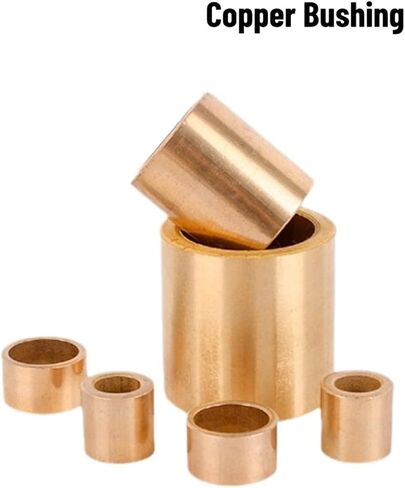 2/5/10pcs Oil-Free Self-Lubricating Composite Bearing Copper Shaft Bushing Inner Diameter 8 10 12mm Small Bushing(5pcs 12x15x12) in Saudi Arabia