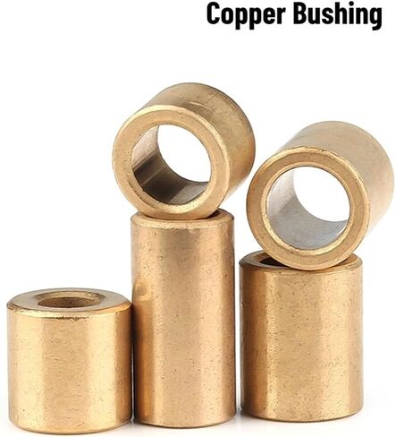 2/5/10pcs Oil-Free Self-Lubricating Composite Bearing Copper Shaft Bushing Inner Diameter 8 10 12mm Small Bushing(5pcs 12x15x12) in Saudi Arabia