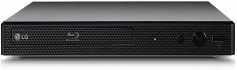 مشغل أقراص Blu-ray ومشغل DVD من LG BP350، ترقية كاملة الوضوح 1080 بكسل مع خدمات البث، وشبكة Wi-Fi مدمجة، ومخرج HDMI ومتوافق مع HI-FI الذكي، مزود بكابل Alphasonik HDMI in Kuwait