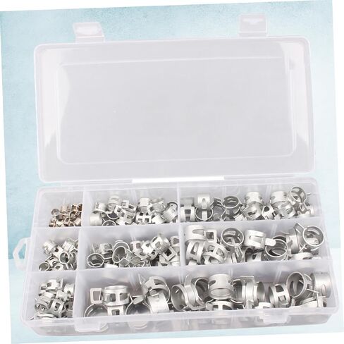 Lifkome 160pcs مشابك الربيع المشابك خرطوم المعادن مرنة الأطواق المعدنية المرنة لخطوط الوقود in Saudi Arabia