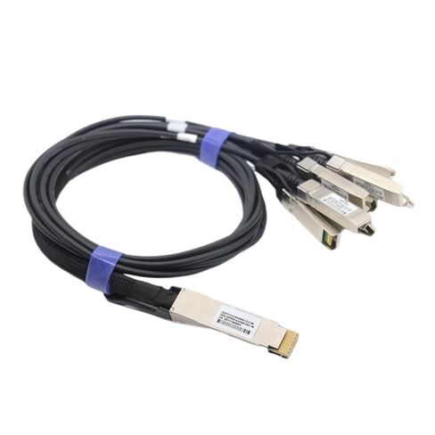 400G QSFP-DD إلى 8x50G SFP56 DAC عالي السرعة كابل كبل كبل النحاس النحاسي (2M) in Saudi Arabia