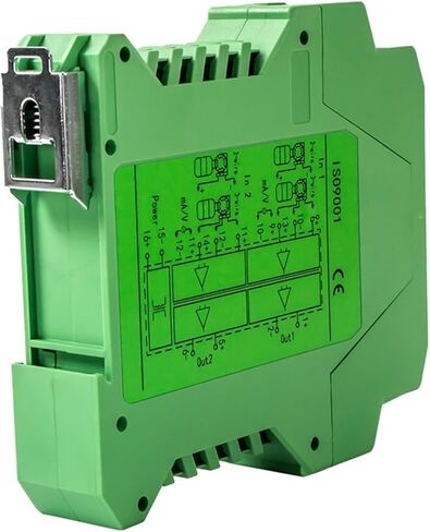 DC24V Signal Isolator 4-20mA 0-10mA 0-20mA 0-10V 0-5V 1-5V Analog Signal Isolator 1 in 1 Out DC Current Voltage Signal Converter(0-5V_Output 0-10MA) in Kuwait