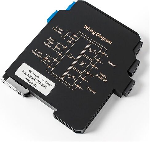 DC24V Analog Signal Isolator 4-20mA 0-10mA 0-10V 0-5V DC Signal Isolator 1 in 1 Out 1 in 2 Out Current Votlage(1 in 1 Out,1-5V_Output 1-5V) in Kuwait