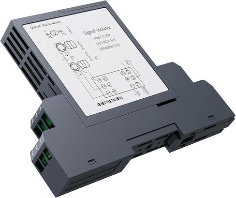 DC24V Analog Signla Isolator 4-20mA to 0-10V 0-5V 0-75mV DC Current Votlage Signal Converter 1 in 1 Out 1 in 2 Out Signal Isolator(0-20MA_Output 0-20MA) in Kuwait