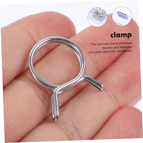 Homoyoyo 70pcs Dual Wire Spring Hose Clamps Line Tube Fasteners for Automotive Motorcycle and Plumbing Applications Construction Leak Prevention in Saudi Arabia