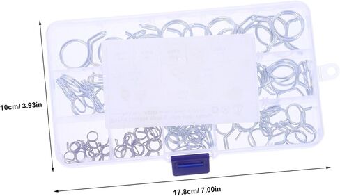 LIFKOME 70pcs Double Wire Spring Clamp Fuel Line Hose Clamps for Automotive Motorcycle High-strength Steel Durable in Saudi Arabia