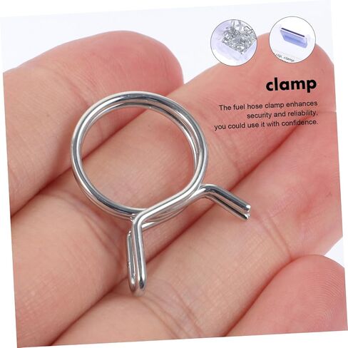 LIFKOME 70pcs Double Wire Spring Clamp Fuel Line Hose Clamps for Automotive Motorcycle High-strength Steel Durable in Saudi Arabia