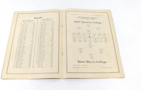 1930 St. Ignatius at St. Mary's College Football Program 10-5-30 - College Programs in Saudi Arabia